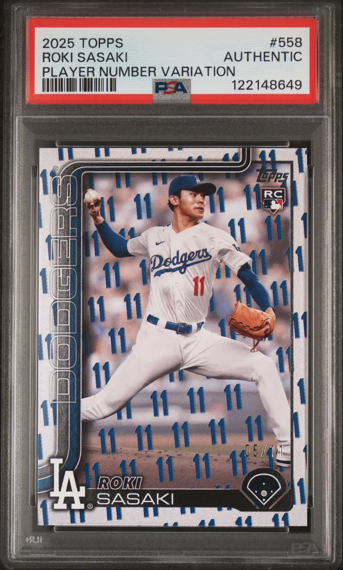 2025 #558 Roki Sasaki PSA Topps