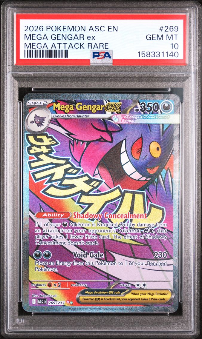 2026 #269 Mega Gengar EX PSA 10 Asc EN-Ascended Heroes