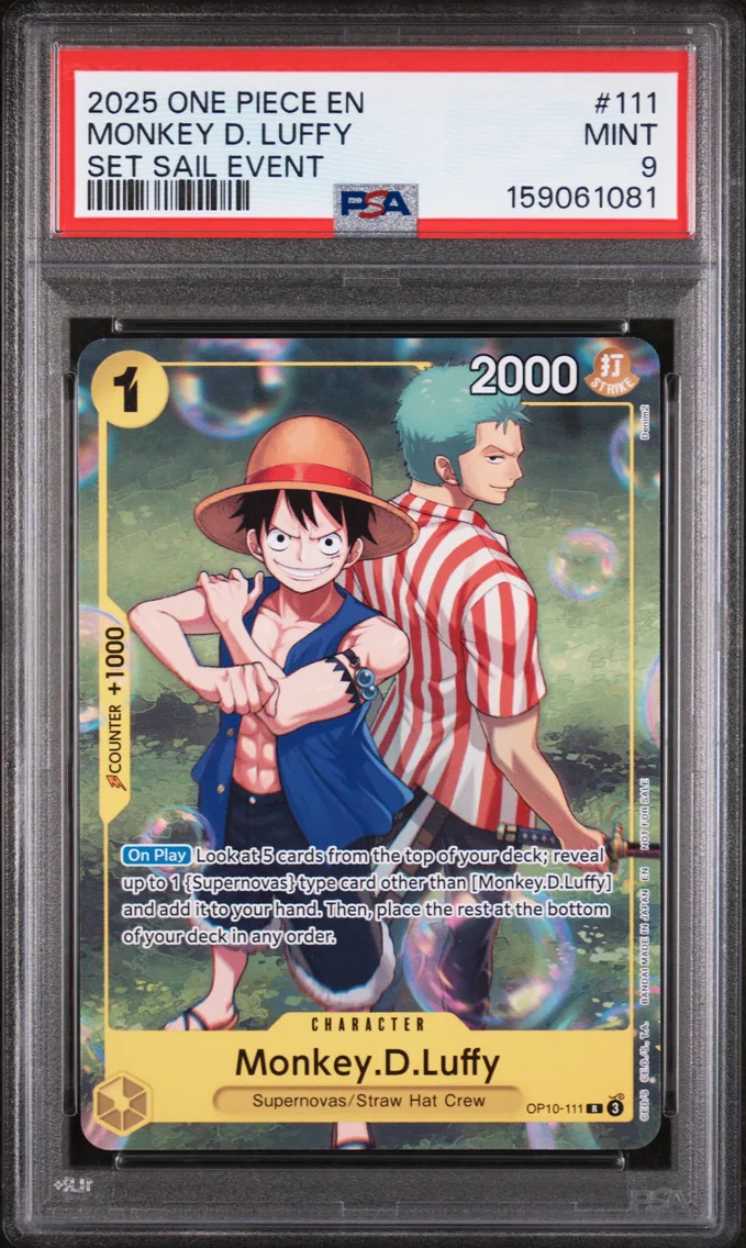 2025 #111 Monkey D. Luffy PSA 9 One Piece Promos