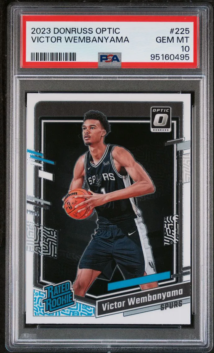 2023 #225 Victor Wembanyama PSA 10 Panini Donruss Optic