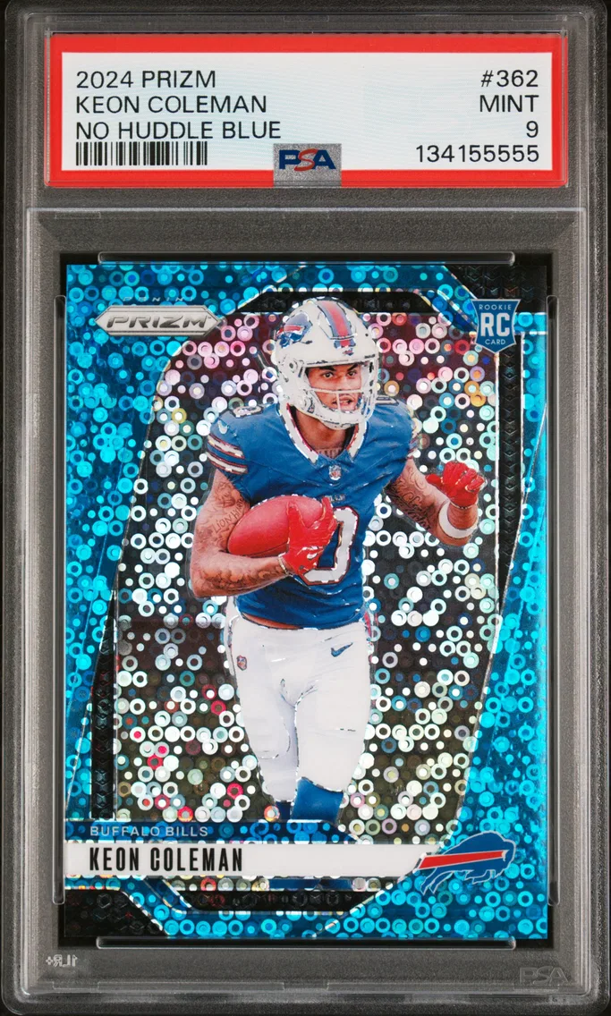 2024 #362 Keon Coleman PSA 9 Panini Prizm