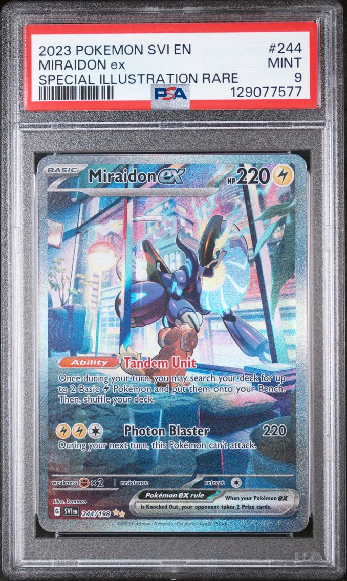 2023 #244 Miraidon EX PSA 9 Svi EN-Scarlet & Violet