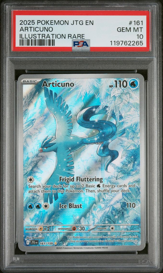 2025 #161 Articuno PSA 10 Jtg EN-Journey Together