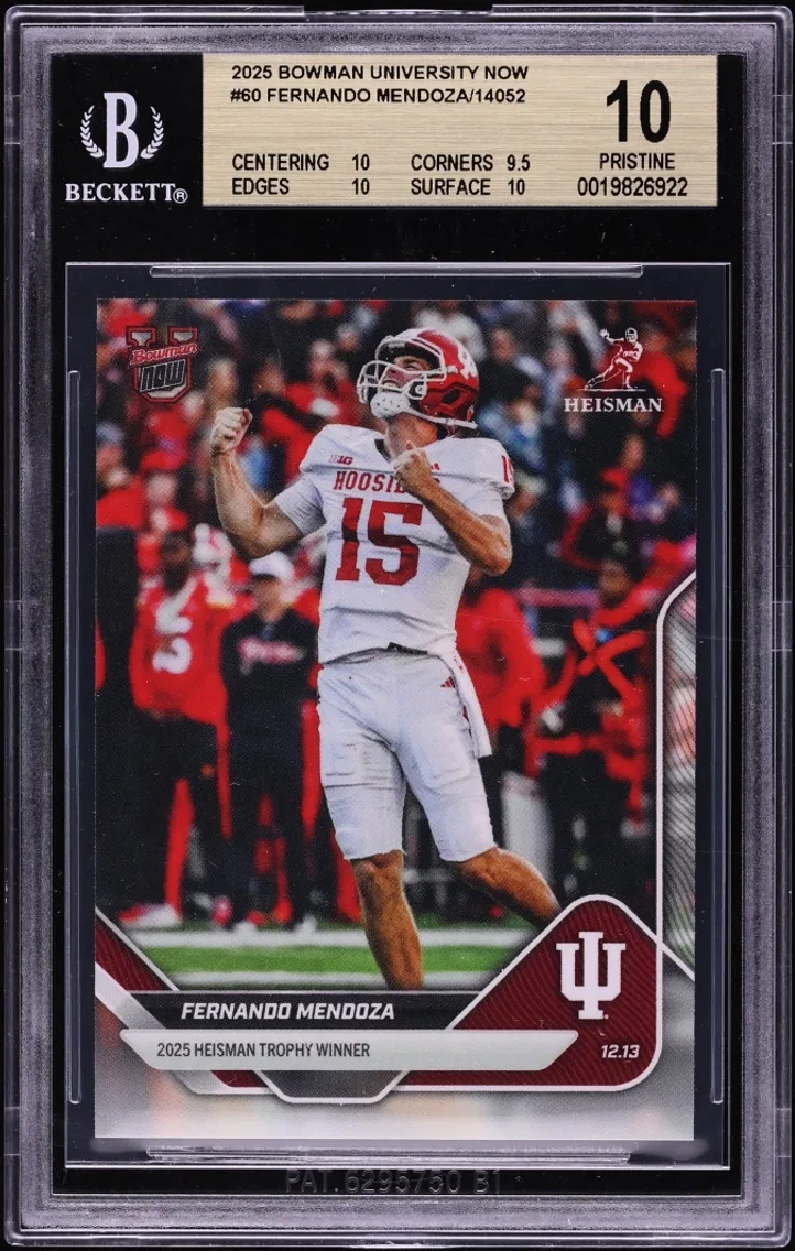2025 #60 Fernando Mendoza BGS 10 Bowman University Now