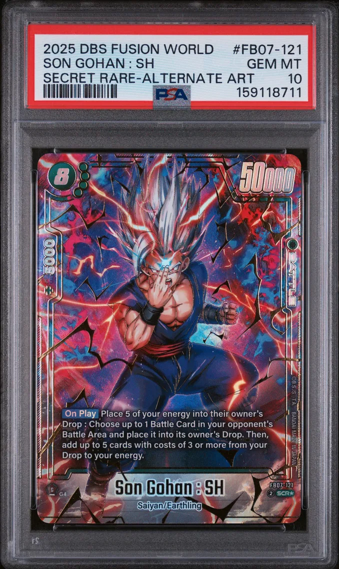 2025 #FB07-121 SON GOHAN : SH PSA 10 Dragon Ball Super Card Game Fusion World Wish for Shenron