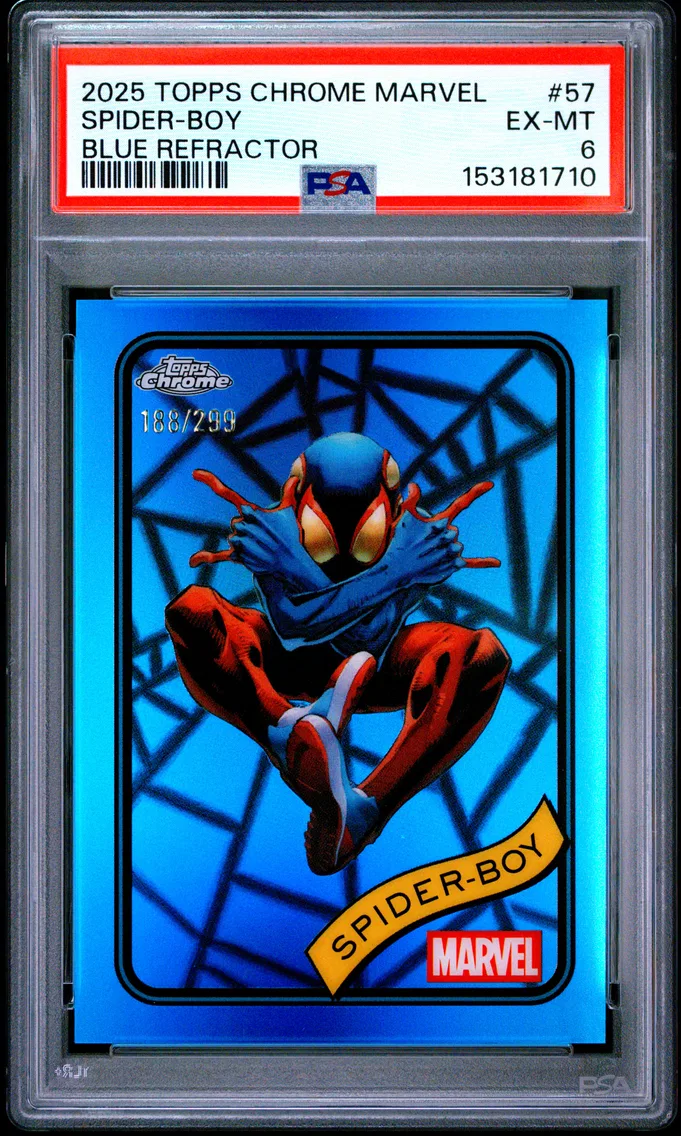 2025 #57 Spider-Boy PSA 6 Topps Chrome Marvel