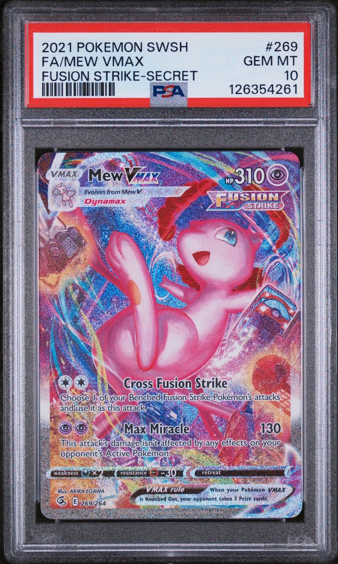 2021 #269 Full Art/Mew Vmax PSA 