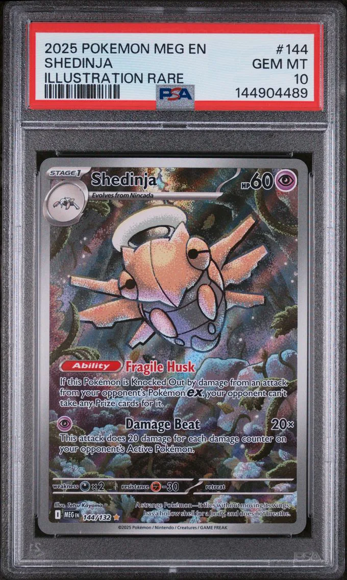 2025 #144 Shedinja PSA 10 Meg EN-Mega Evolution