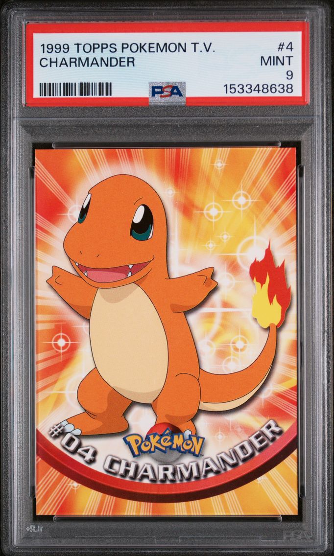 1999 #4 Charmander PSA 9 Topps TV