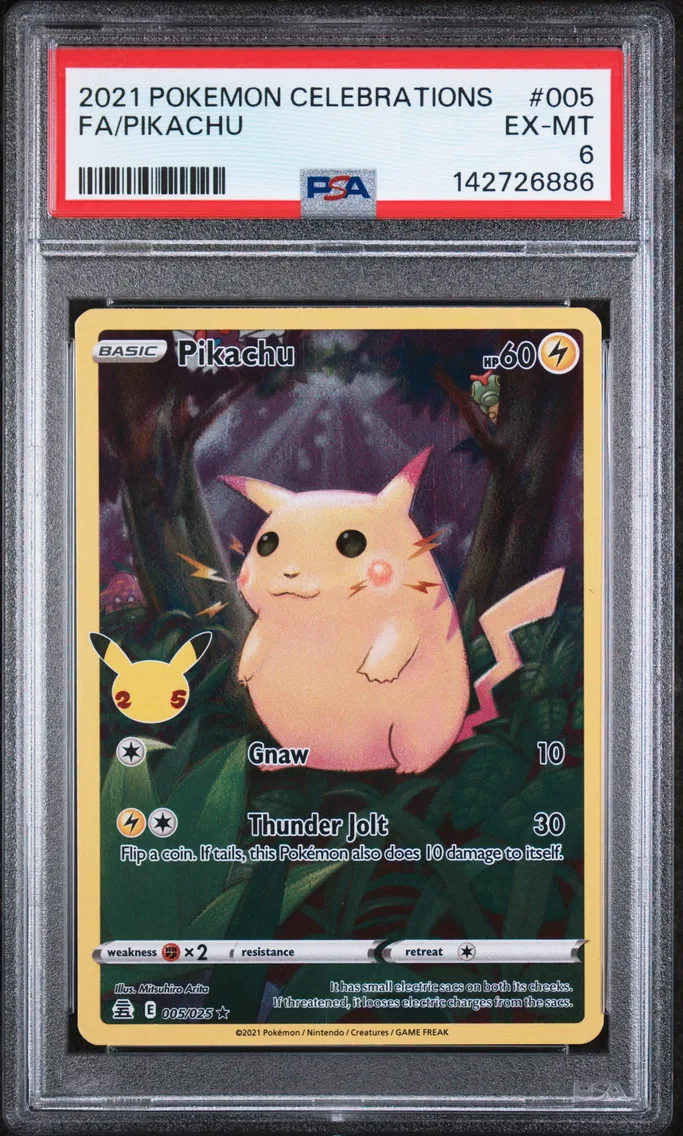 2021 #005 Full Art/Pikachu PSA 6