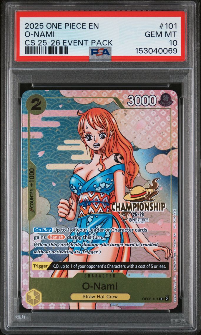 2025 #101 O-Nami PSA 10 One Piec