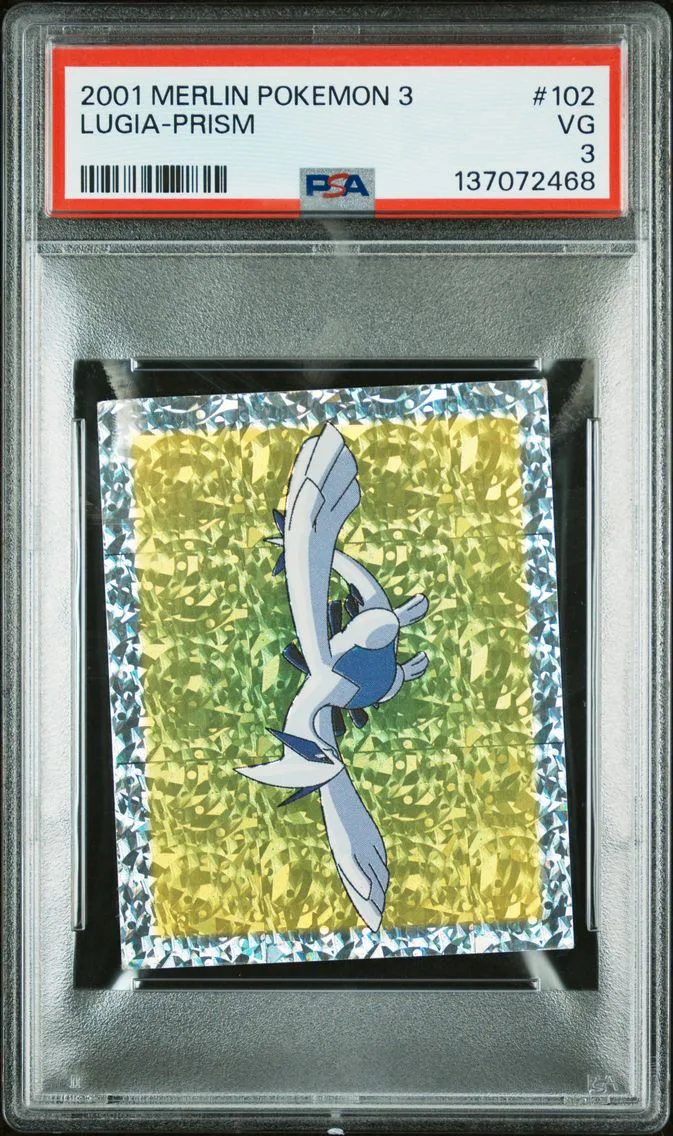 2001 #102 Lugia-Prism PSA 3 Merlin 3