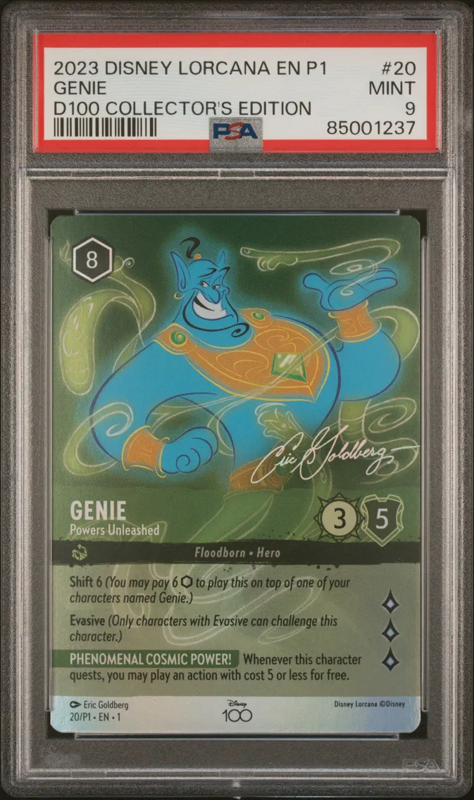 2023 #20 Genie - Powers Unleashed PSA 9 Disney Lorcana EN P1-Promo