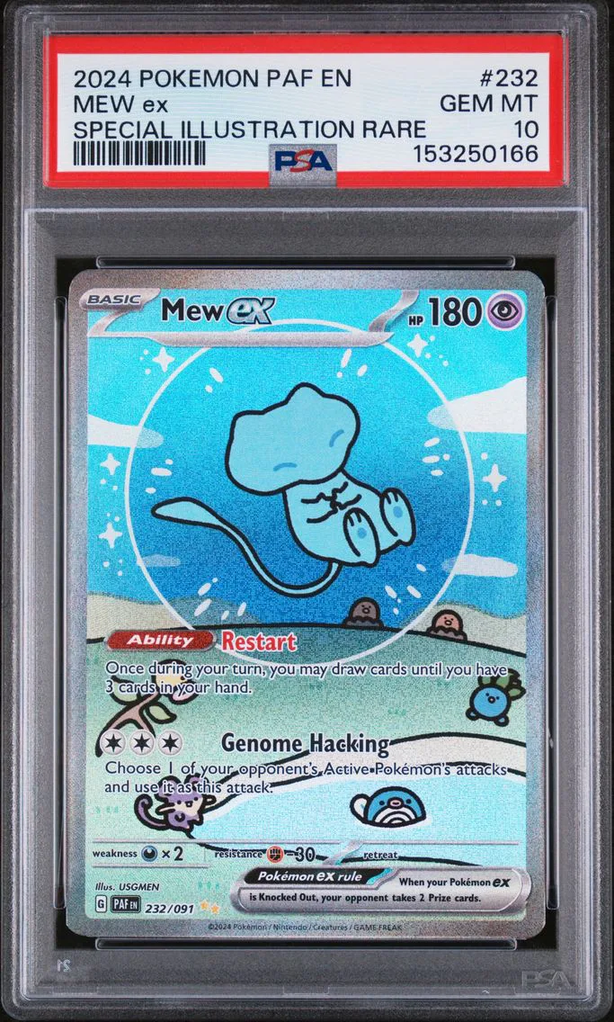 2024 #232 Mew EX PSA 10 Paf EN-Paldean Fates