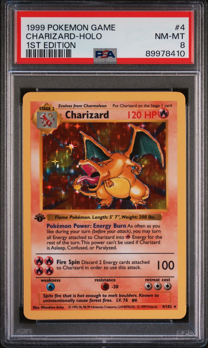 1999 #4 Charizard-Holo 1st Editi