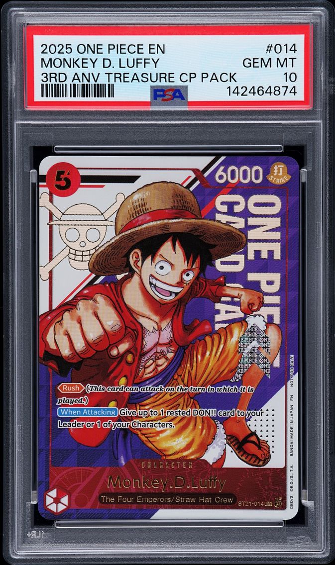 2025 #014 Monkey D. Luffy PSA 10