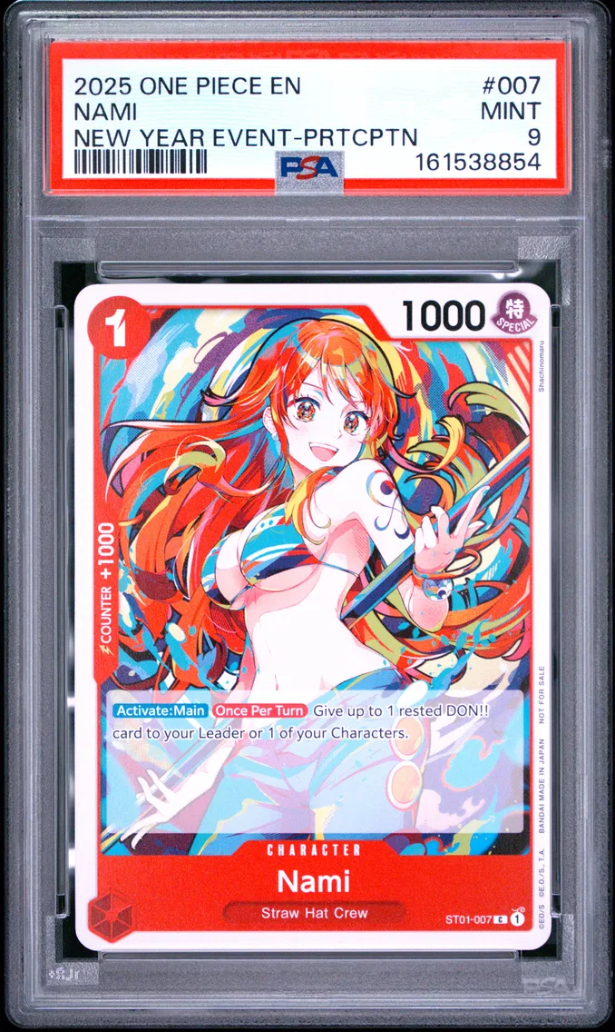 2025 #007 Nami PSA 9 One Piece Promos