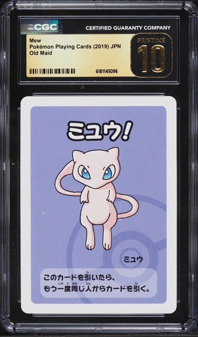 2019 Pokemon Japanese Playing Cards Old Maid Mew CGC 10 PRISTINE