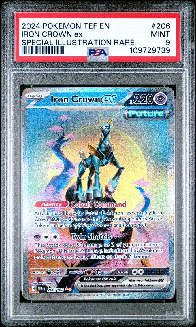 2024 #206 Iron Crown EX PSA 9 Tef EN-Temporal Forces Pokemon