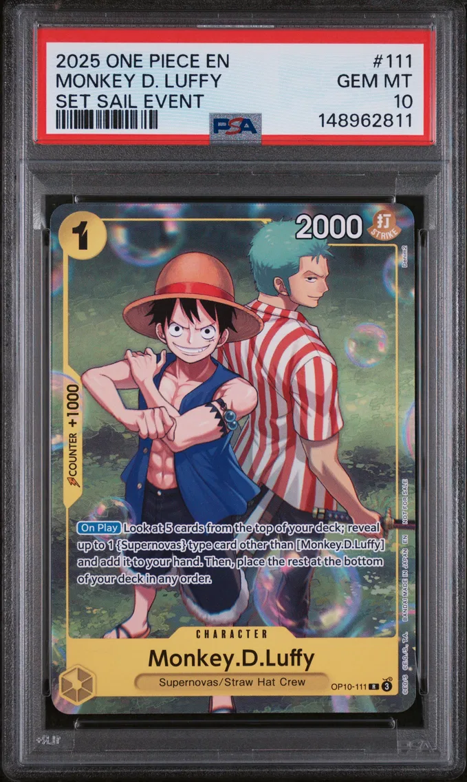 2025 #111 Monkey D. Luffy PSA 10 One Piece Promos