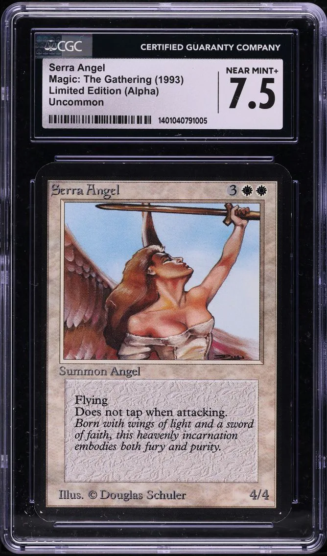 1993 Alpha Serra Angel CGC 7.5 Magic The Gathering MTG