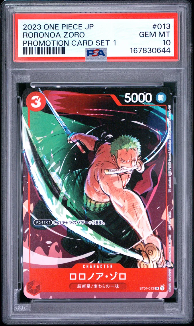2023 #013 Roronoa Zoro PSA 10 One Piece Japanese Promos