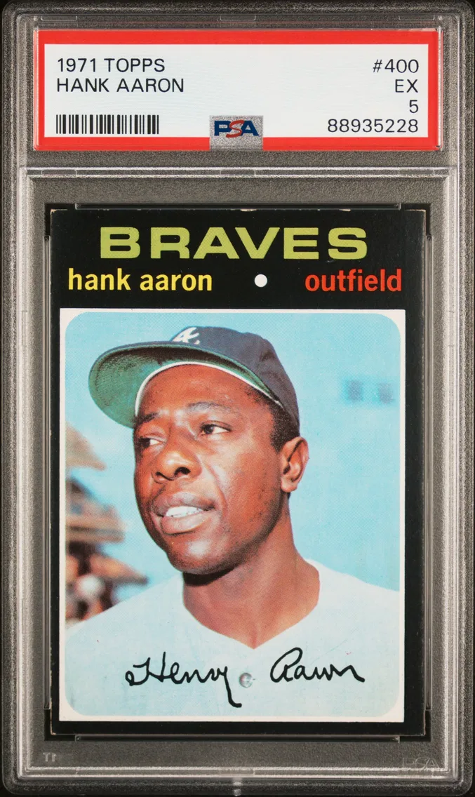 1971 #400 Hank Aaron PSA 5 Topps