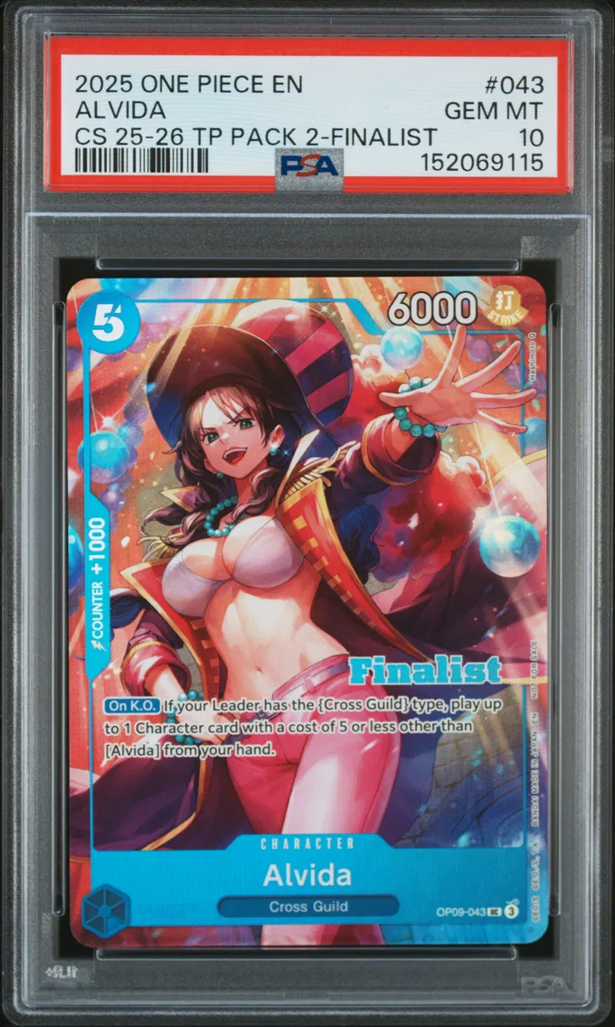 2025 #043 Alvida PSA 10 One Piece Championship 25-26 Top Player Pack 2