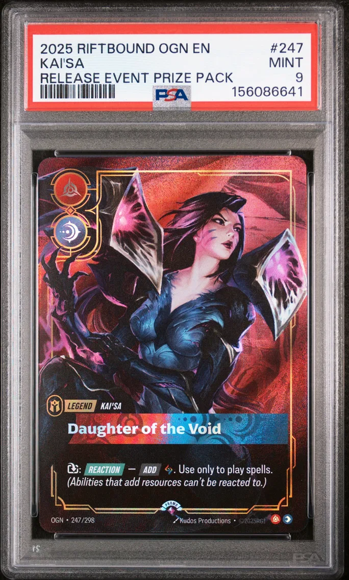 2025 #247 Kai'SA - Daughter of the Void PSA 9 Riftbound: League of Legends Ogn-Origins