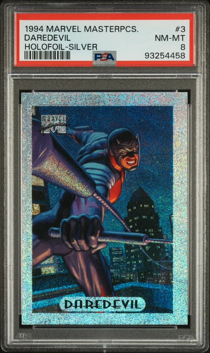 1994 #3 Daredevil PSA 8 Marvel Masterpieces Holofoil