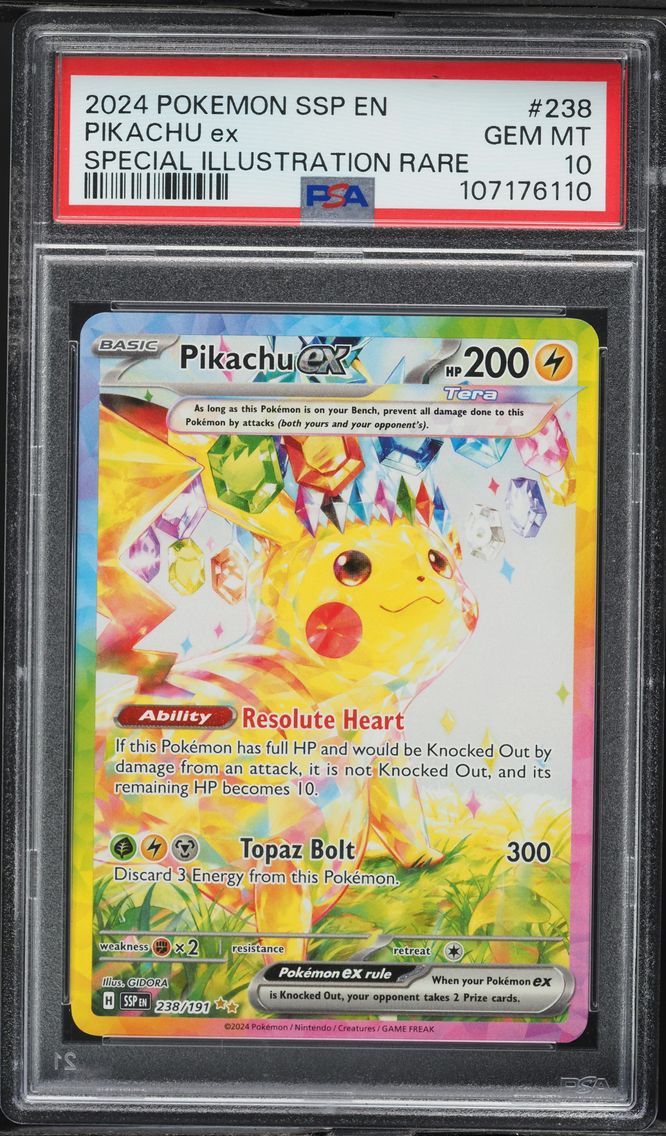 2024 #238 Pikachu EX PSA 10 Ssp