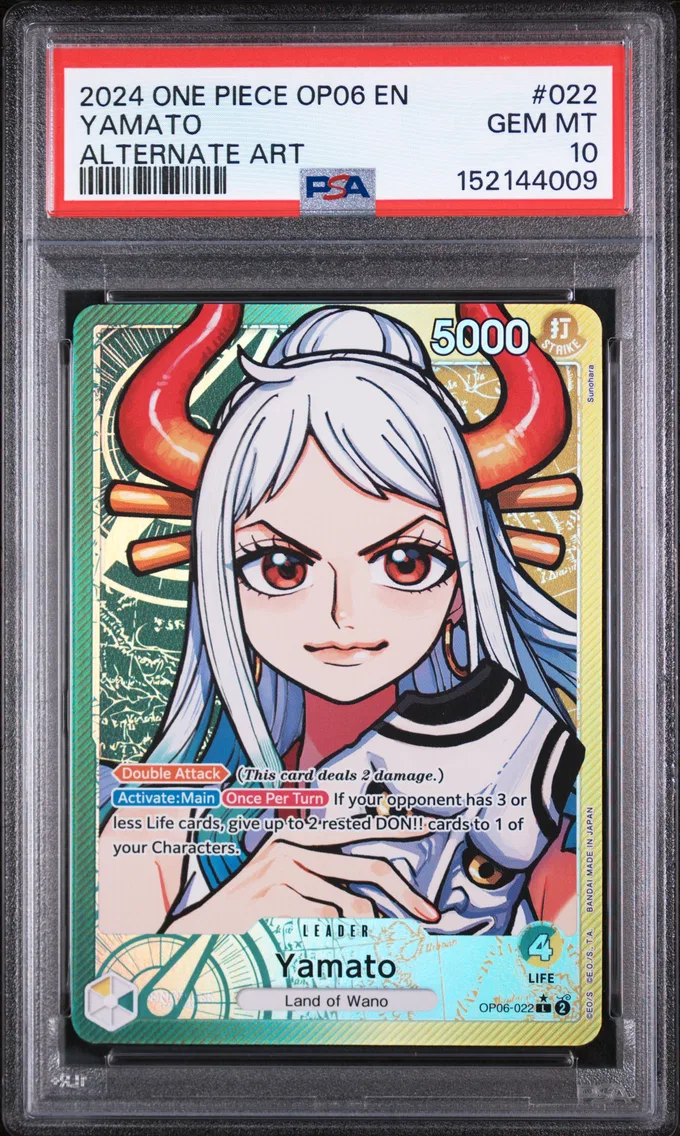 2024 #022 Yamato PSA 10 One Piece OP06-Wings of the Captain