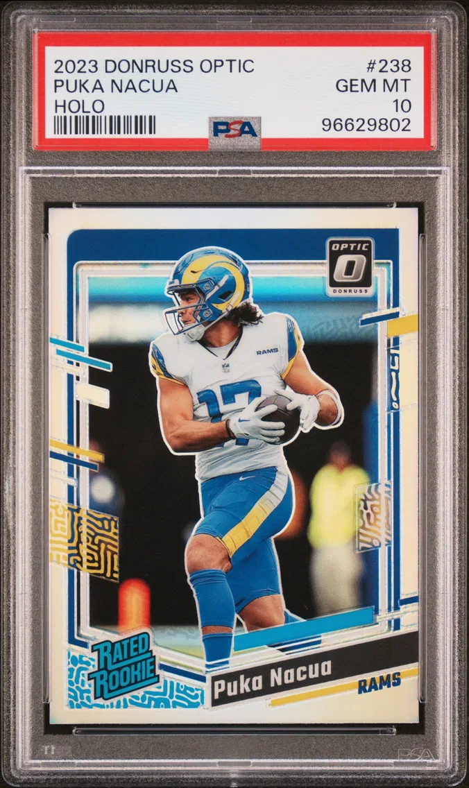 2023 #238 Puka Nacua PSA 10 Panini Donruss Optic