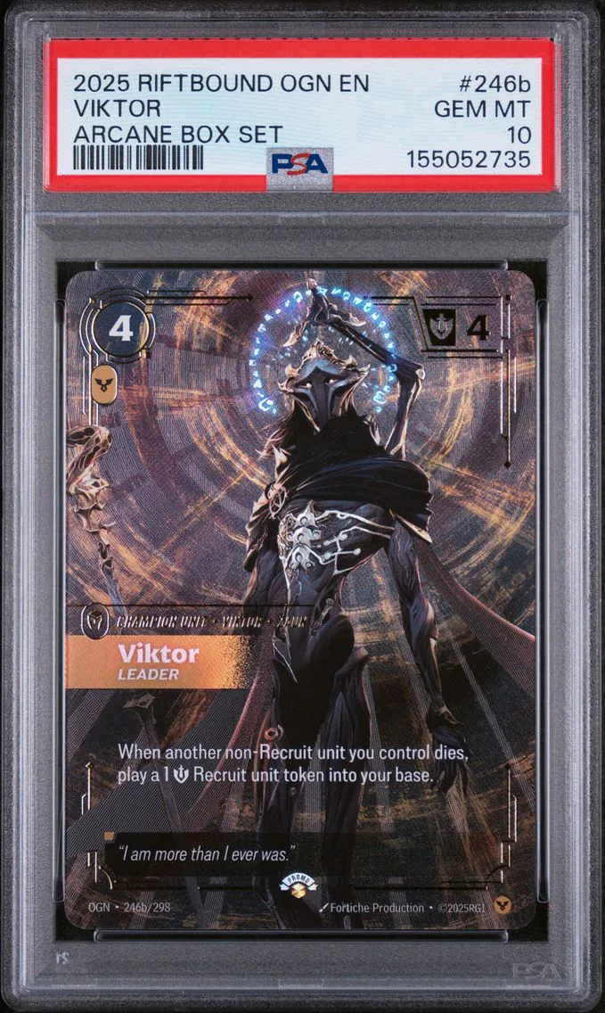 2025 #246b Viktor - Leader PSA 10 Riftbound: League of Legends Ogn-Origins