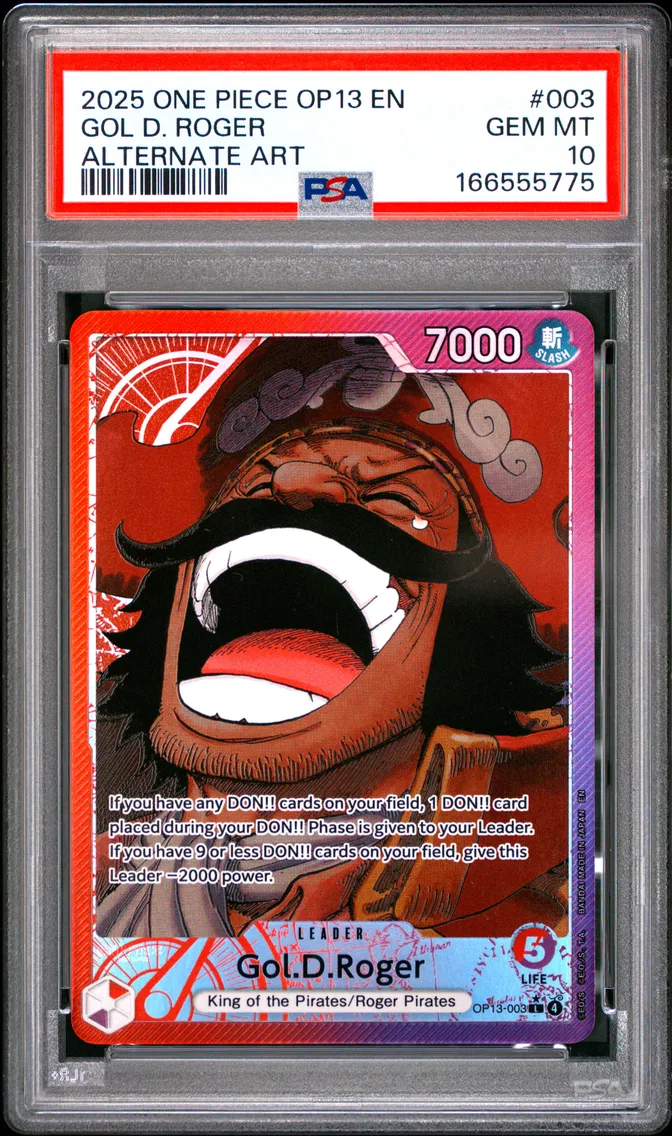2025 #003 Gol D. Roger PSA 10 One Piece OP13-Carrying on His Will