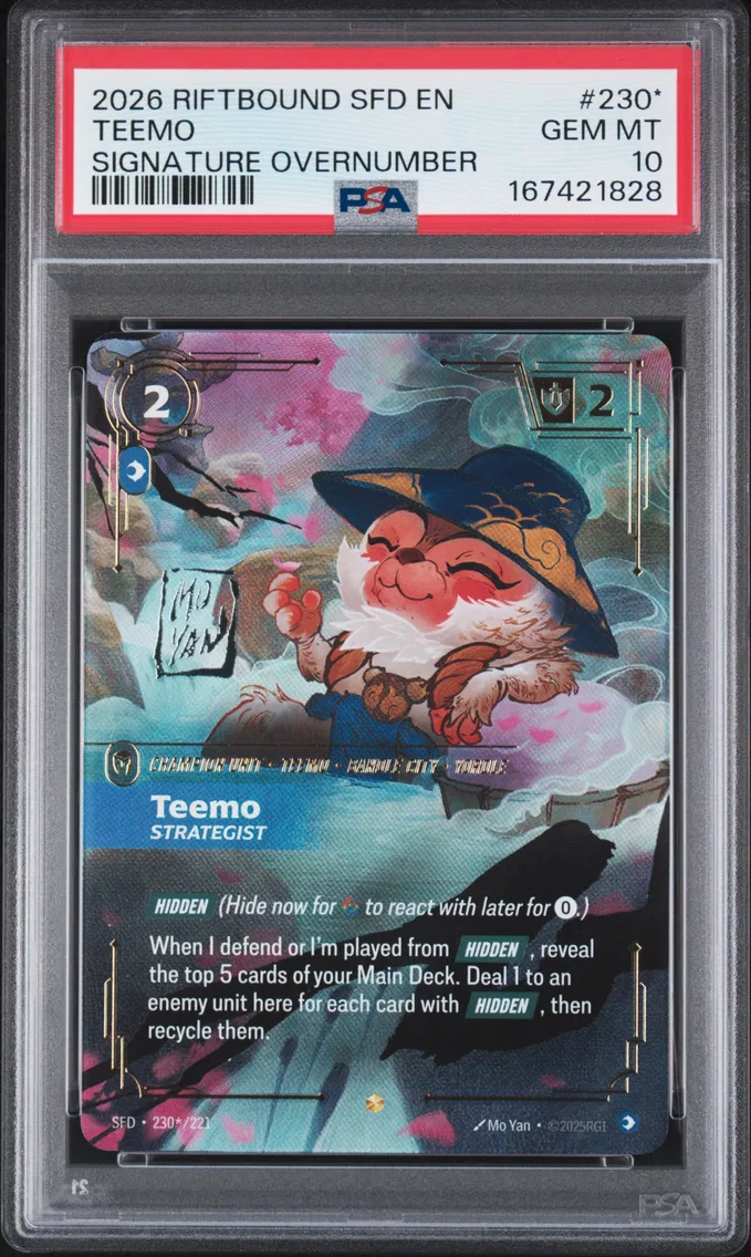 2026 #230* Teemo - Strategist PSA 10 Riftbound: League of Legends Sfd-Spiritforged