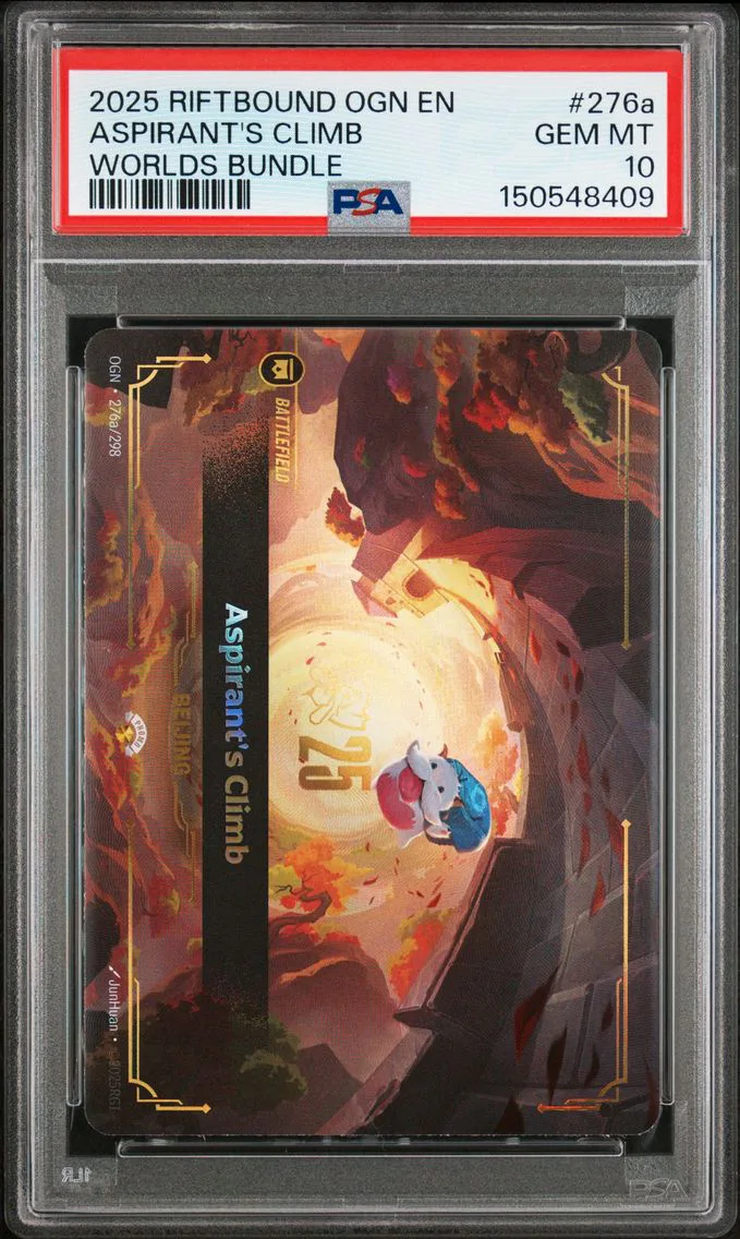 2025 #276a Aspirant's Climb PSA 10 Riftbound: League of Legends Ogn-Origins