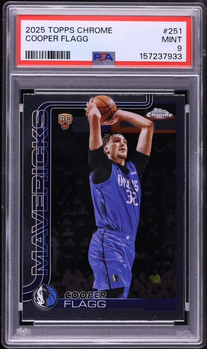 2025 Topps Chrome Cooper Flagg ROOKIE #251 PSA 9 MINT