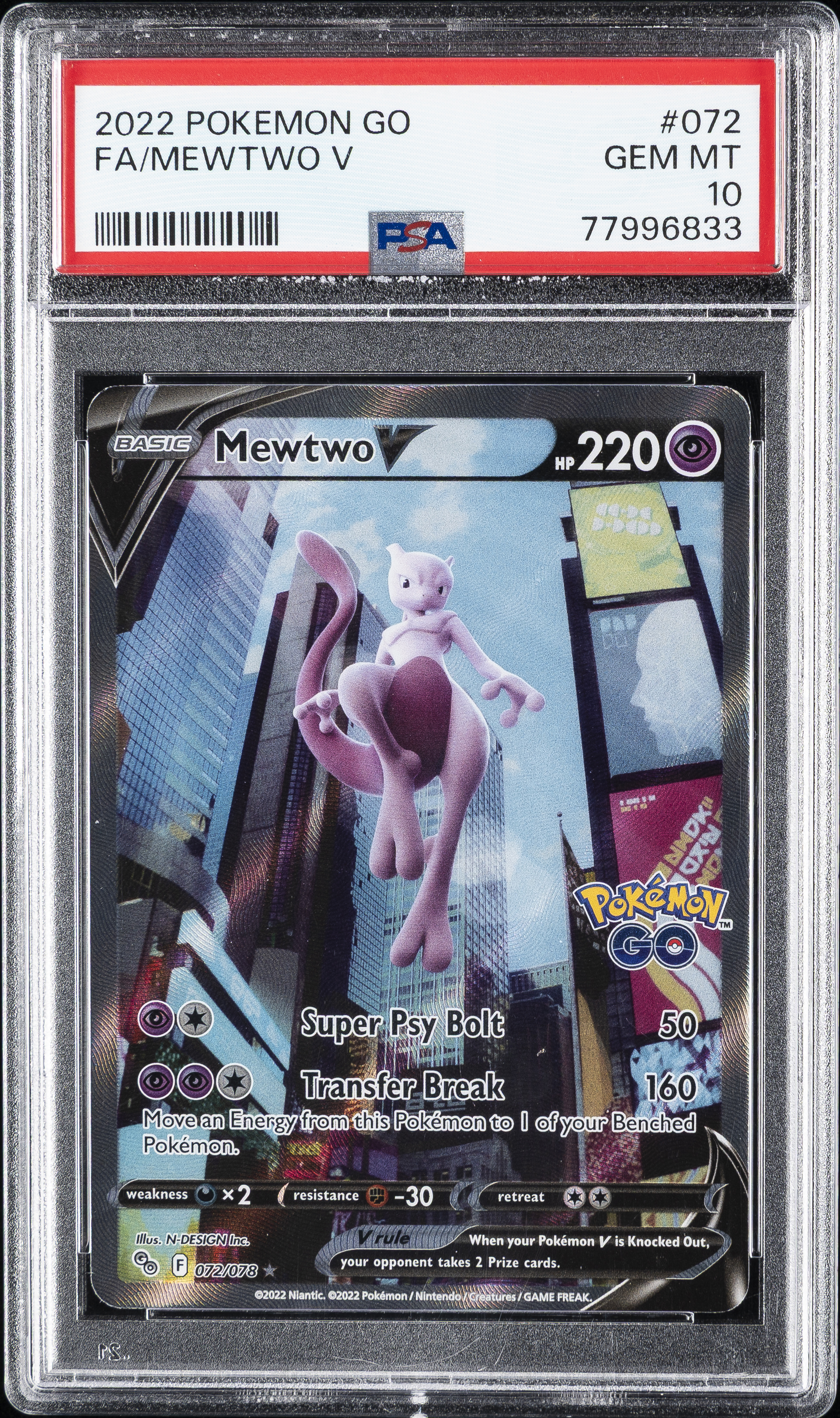 Full Art/Mewtwo V