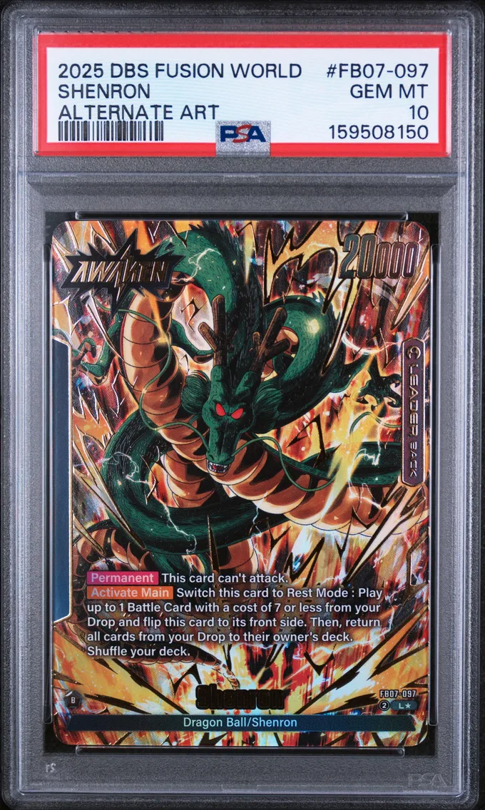 2025 #FB07-097 Dragon Ball/Shenron PSA 10 Dragon Ball Super Card Game Fusion World Wish for Shenron