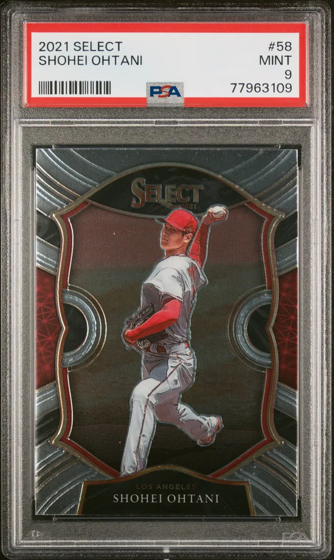 2021 #58 Shohei Ohtani PSA 9 Panini Select