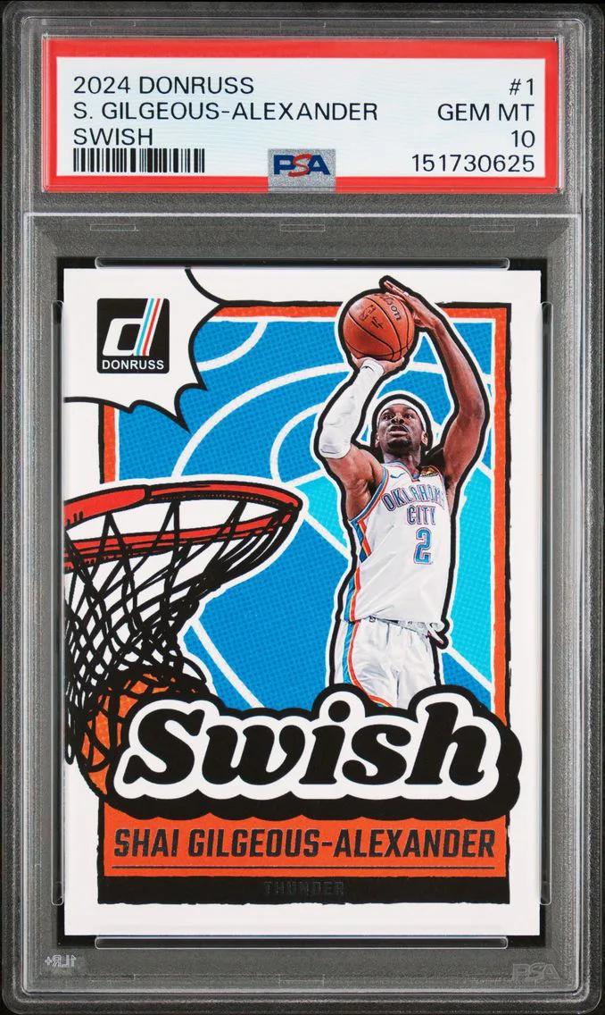 2024 #1 Shai Gilgeous-Alexander PSA 10 Panini Donruss Swish