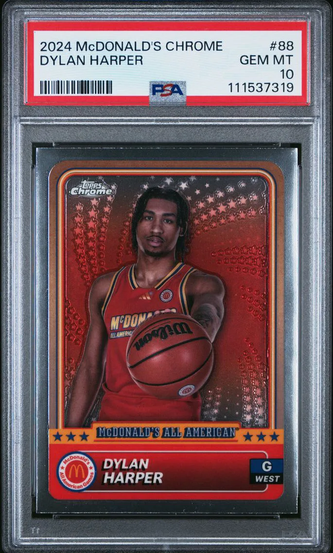 2024 #88 Dylan Harper PSA 10 Topps Chrome McDonald's All American