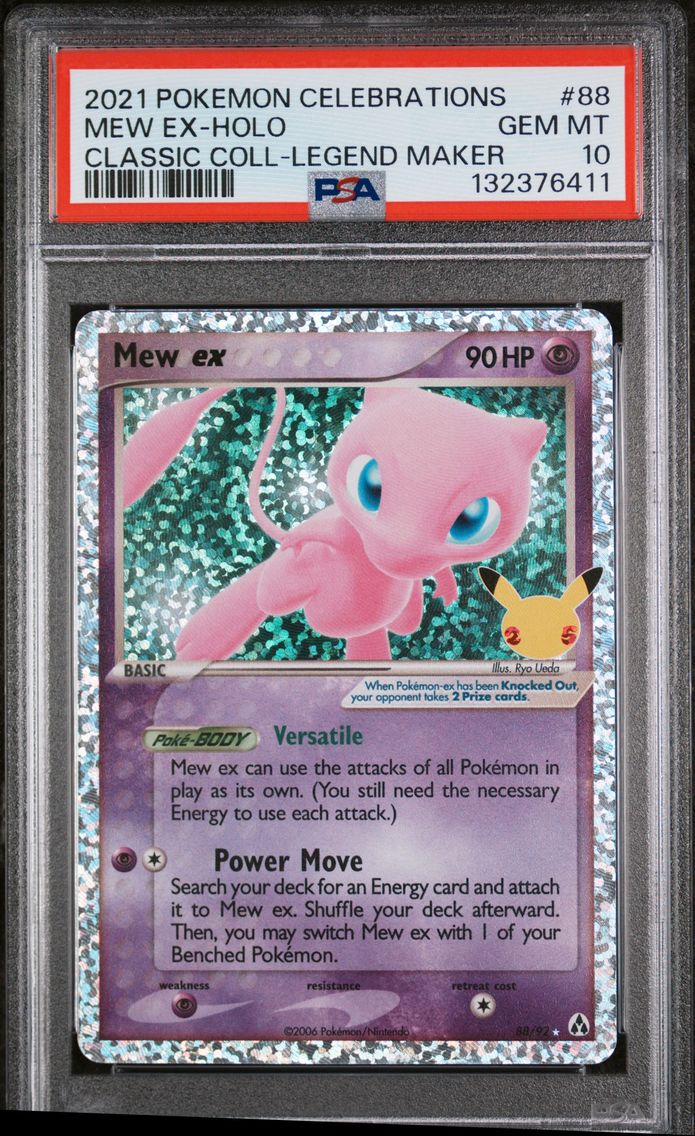 2021 #88 Mew EX-Holo PSA 10 Celebrations Classic Collection