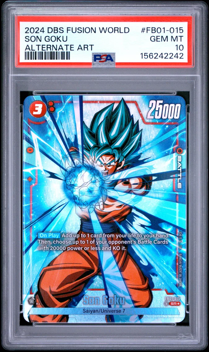 2024 #FB01-015 Son Goku PSA 10 Dragon Ball Super Card Game Fusion World Awakened Pulse