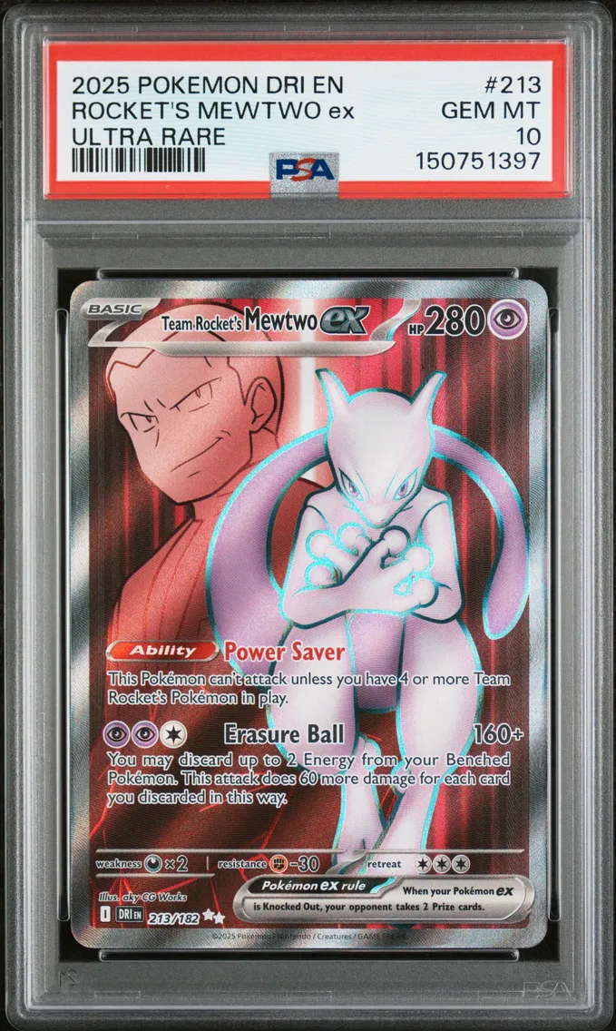 2025 #213 Team Rocket's Mewtwo E