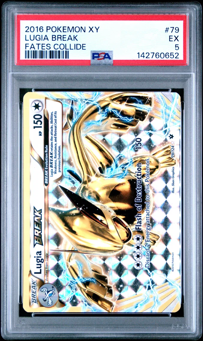 2016 Pokemon XY Fates Collide Lugia Break XY Fates Collide #79 PSA 5