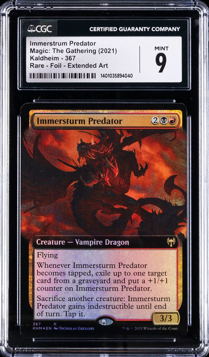2020 #367 Immerstrum Predator CGC 9 Kaldheim - English Magic The Gathering