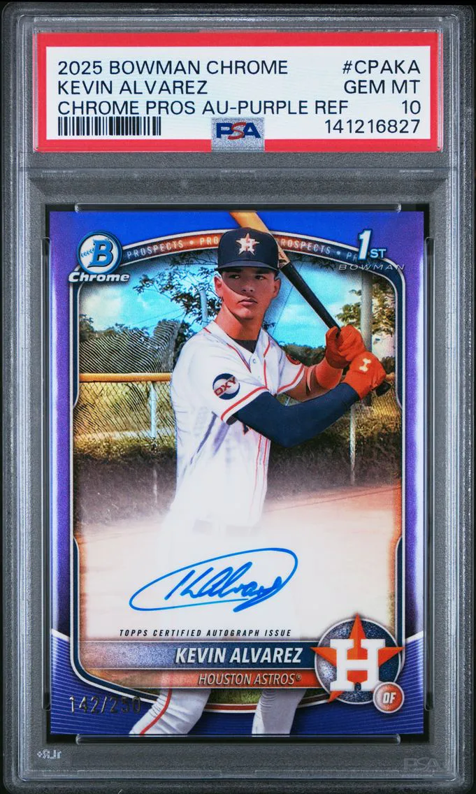 2025 #CPAKA Kevin Alvarez PSA 10 Bowman Chrome Prospect Autographs