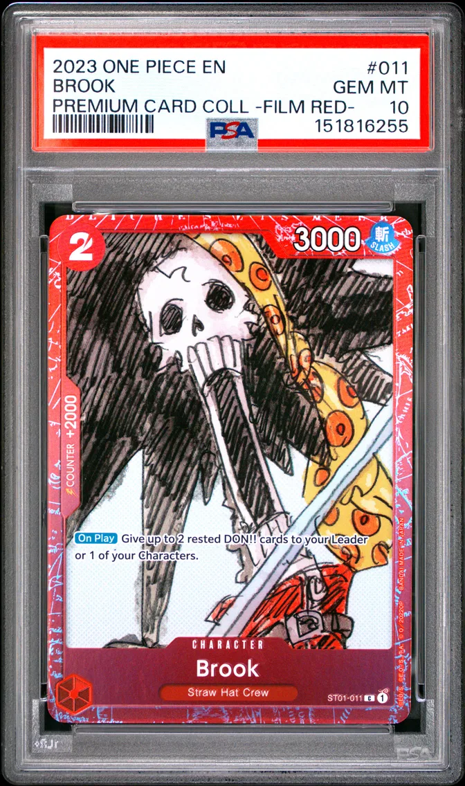 2023 #011 Brook PSA 10 One Piece Premium Card Collection -One Piece Film Red-